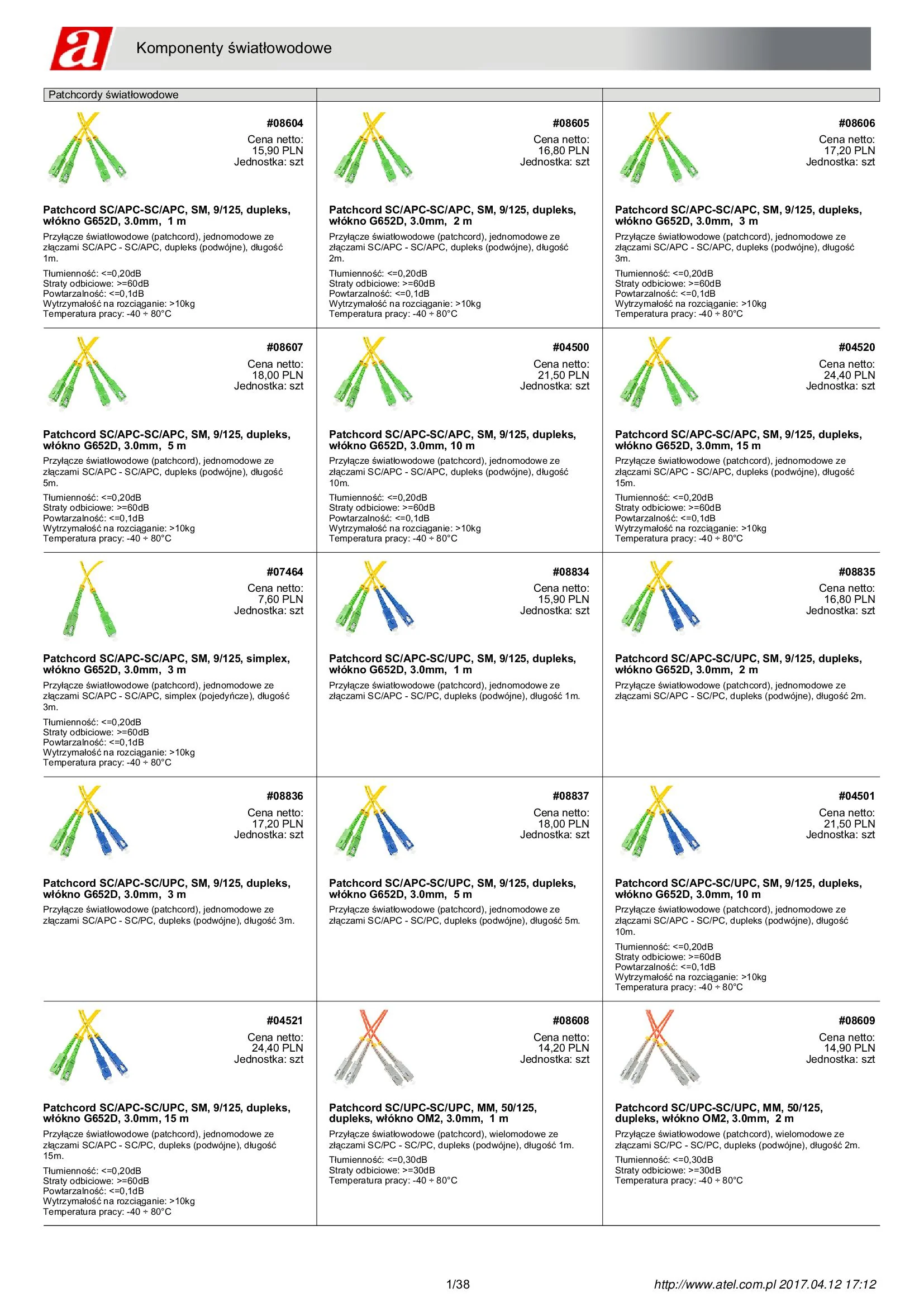 ATEL_Catalog_Komponenty swiatlwodowe